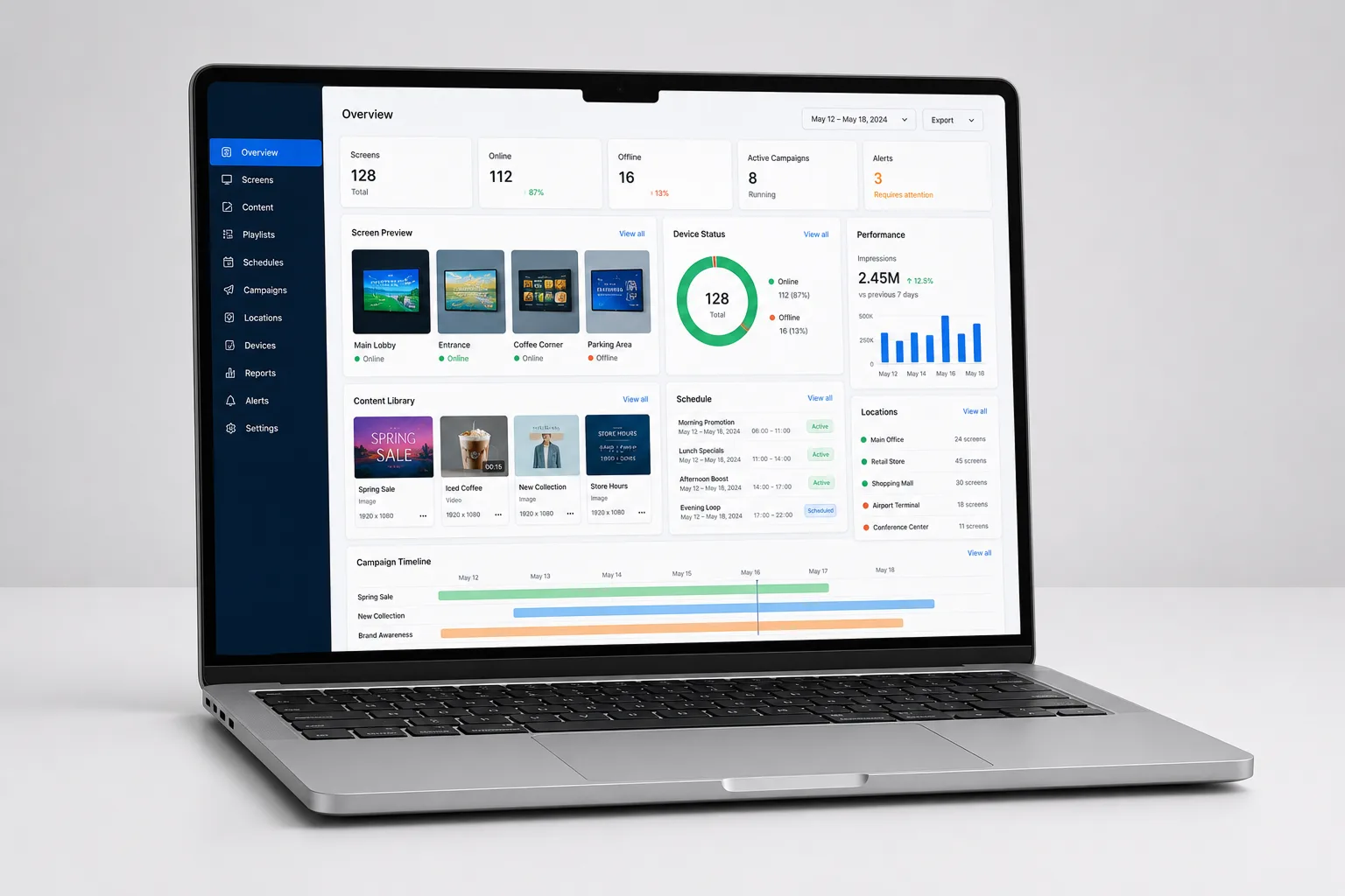Commercial displays and Xtravu DSS