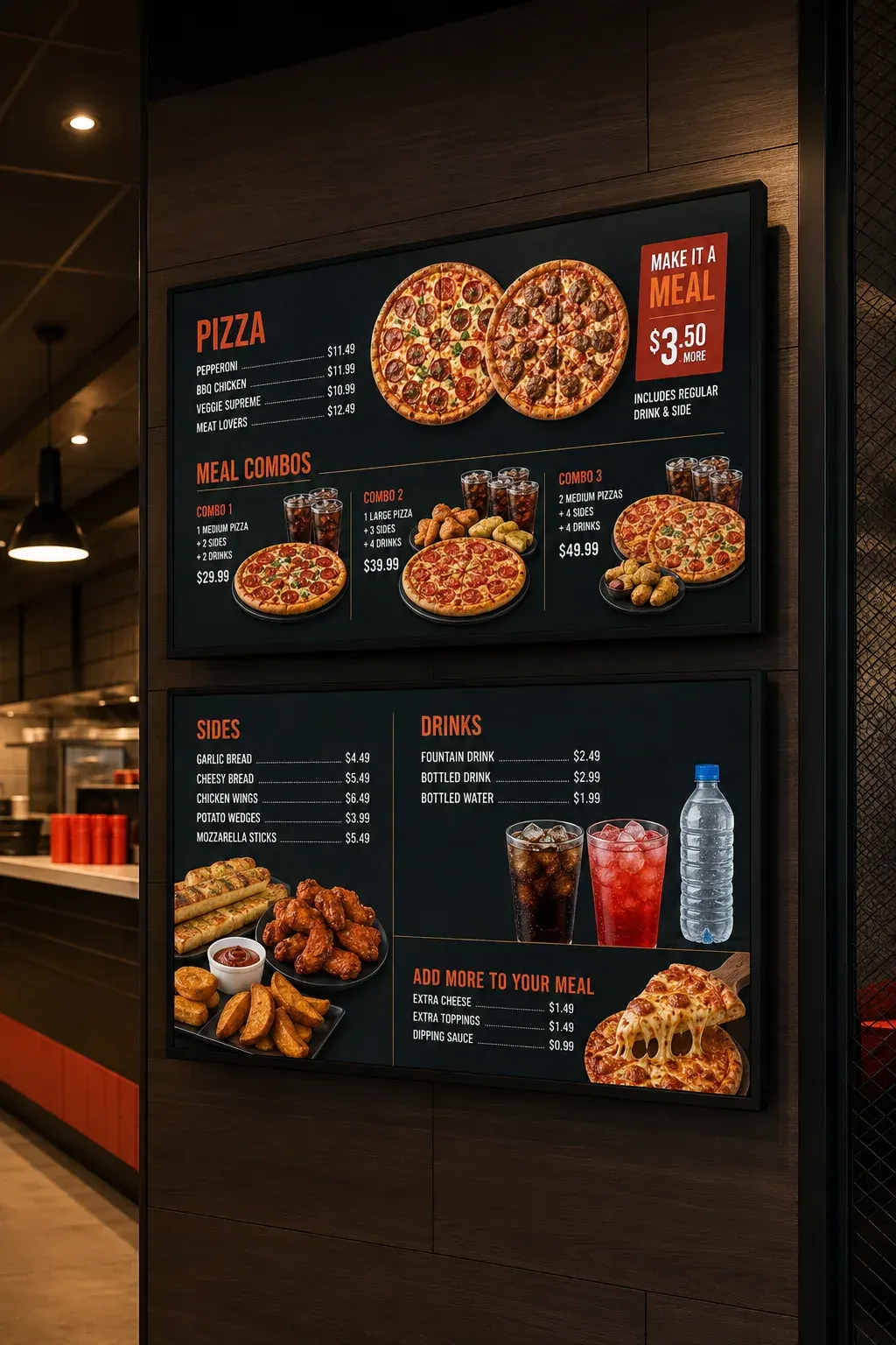 Digital menu boards