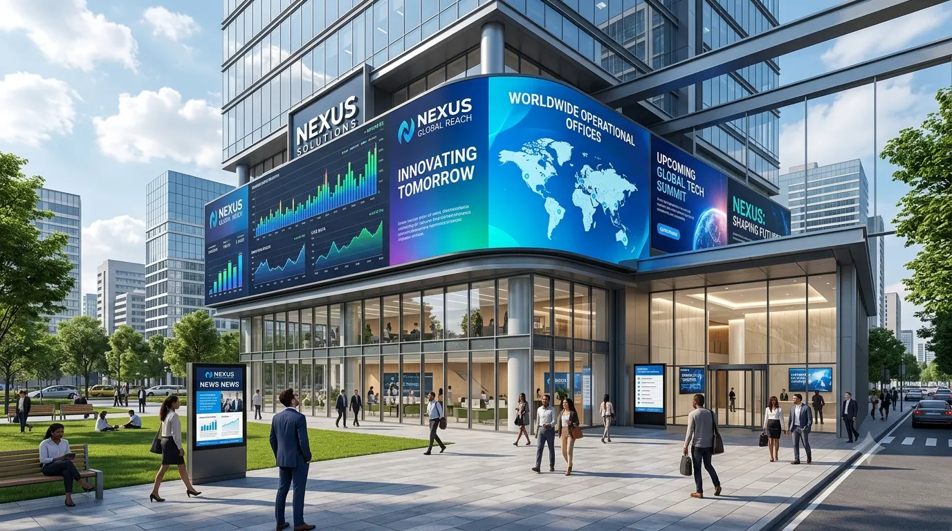 Corporate commercial displays
