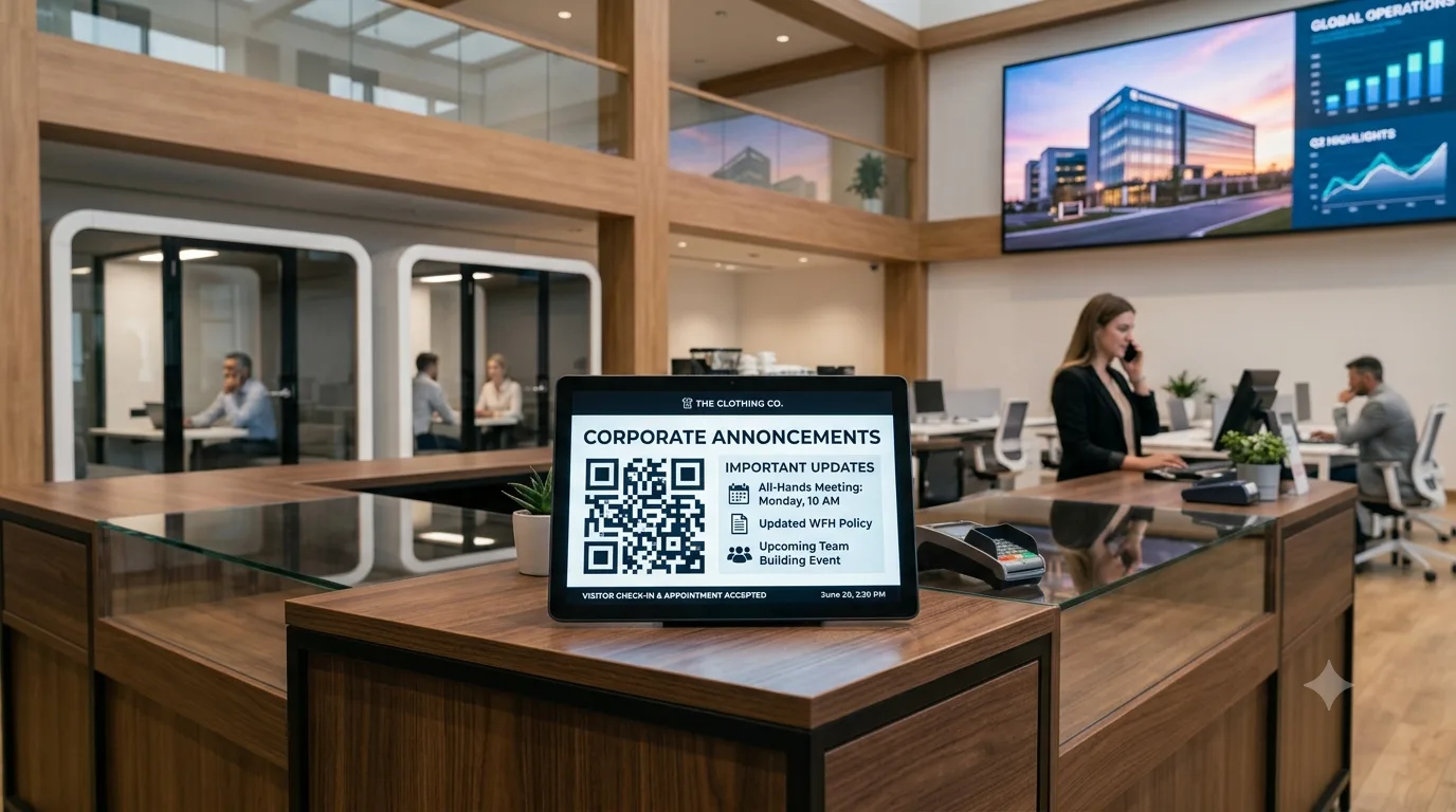 Corporate counter top displays