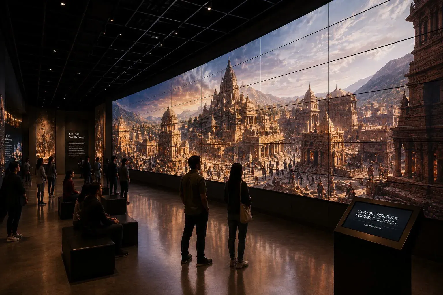 Museum video wall