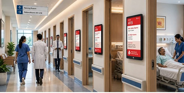 Patient room display