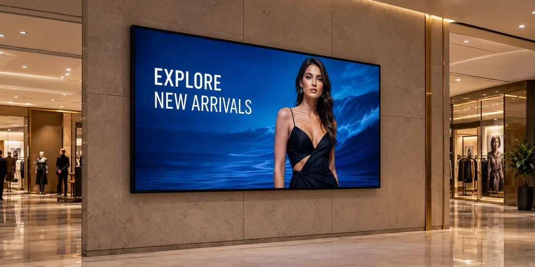 Wall mount LCD displays