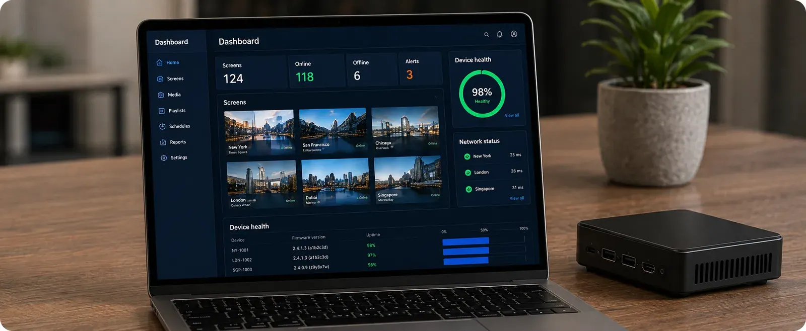 Digital signage software overview